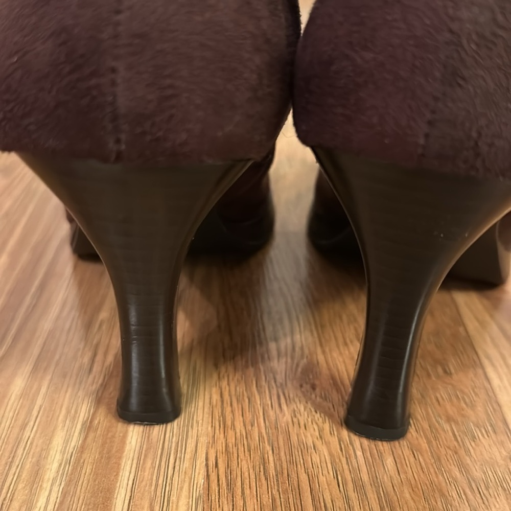 Apostrophe Brown Faux suede boots size 7 - Picture 5 of 13